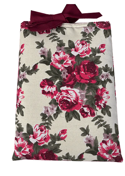 Funda de libro con cinta 20 x 28 cm - flores