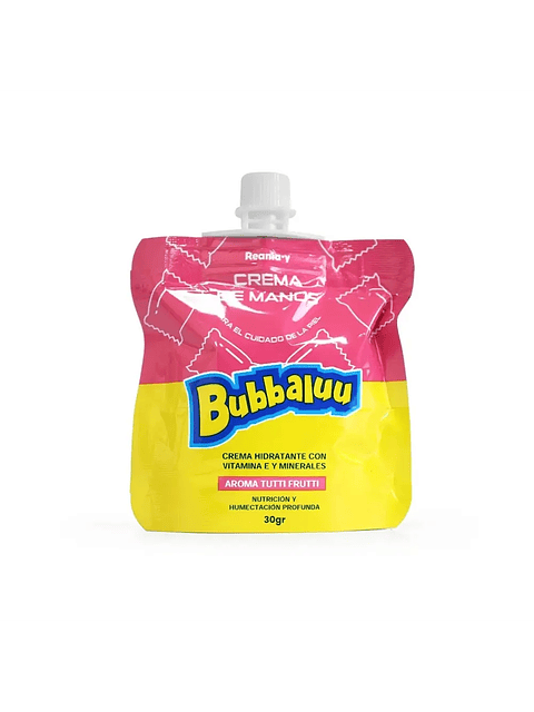crema de manos sachet bubbaluu 30 gr 