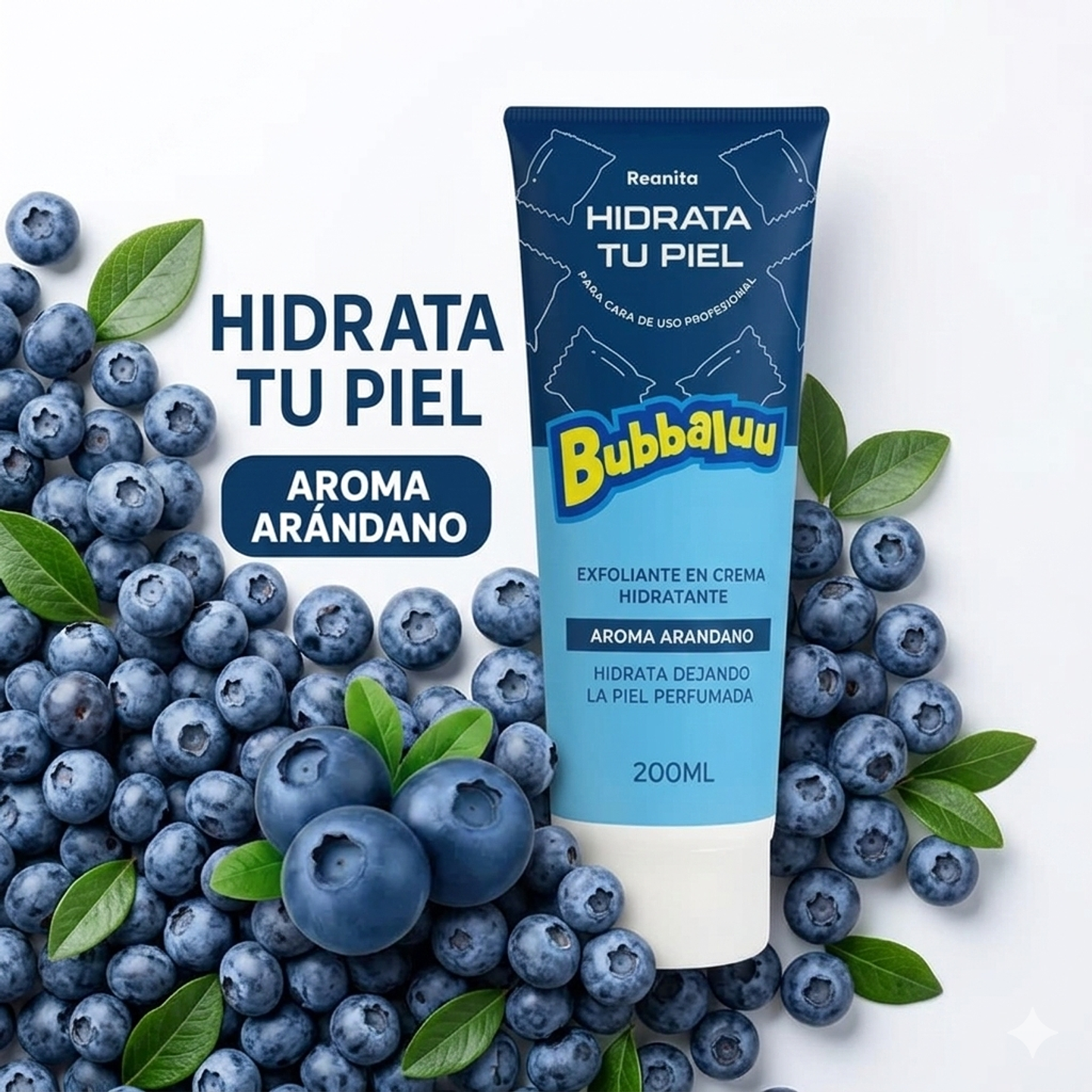 exfoliante bubbaluu aroma arándano 1
