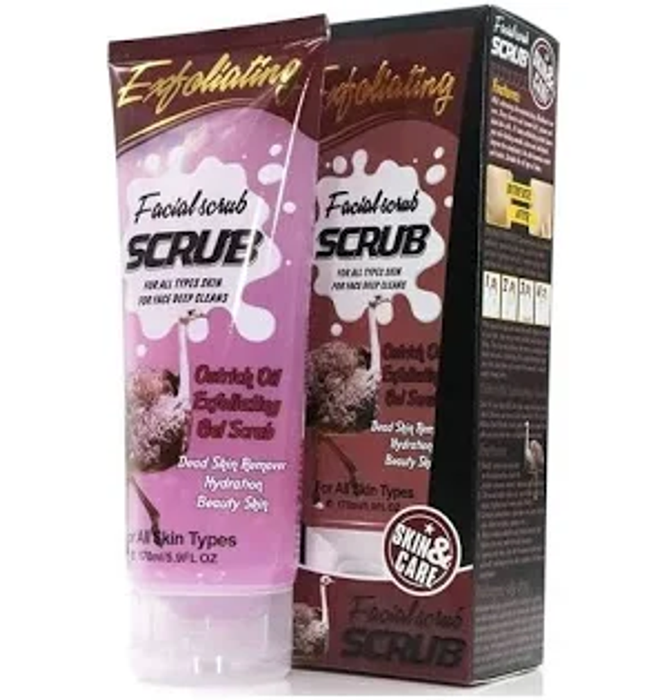 exfoliante facial de aceite de avestruz 1