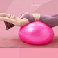 Pelota Ejercicio Balón Pilates YOGA 65 cm con Inflador - Azul y roza - Miniatura 2
