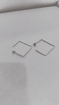 aros de plata cuadrados  - Miniatura 2