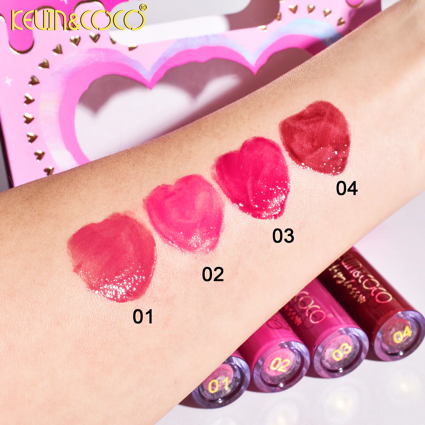 set 4 lip gloss 3