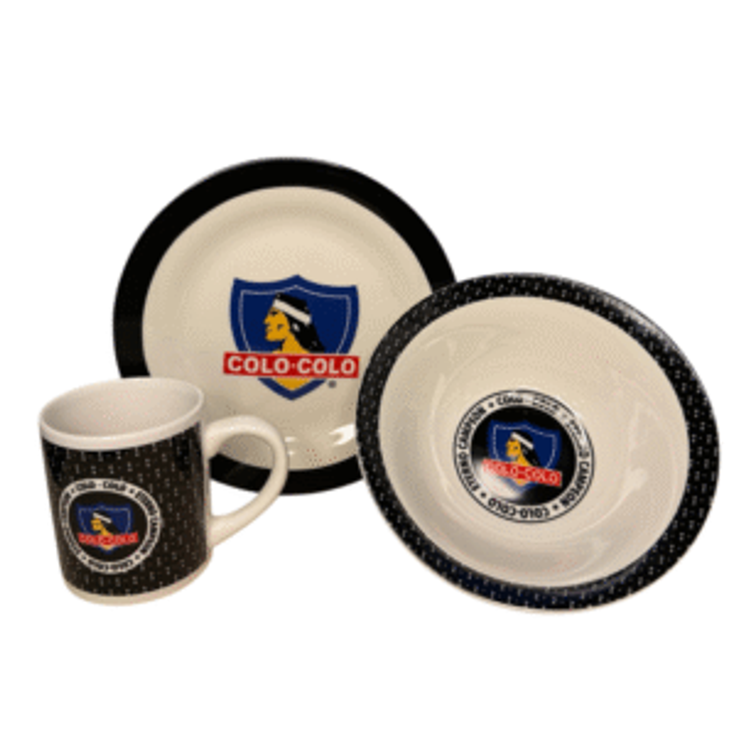 set desayuno cerámica colo colo  1