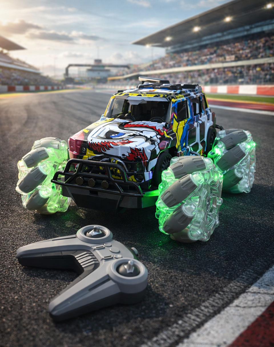 Auto A Control Remoto Car 4 X 4 Con Luz Escala 1:16 Juguete 1