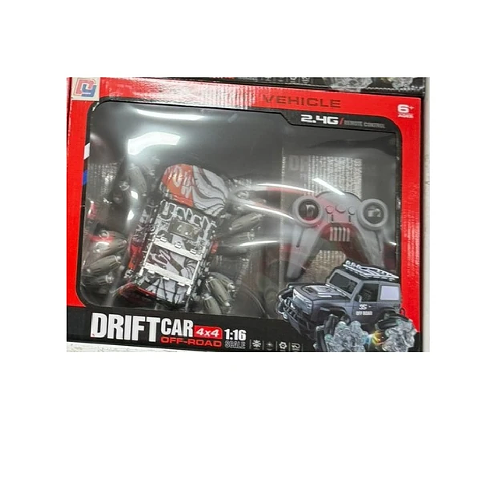Auto A Control Remoto Car 4 X 4 Con Luz Escala 1:16 Juguete 2
