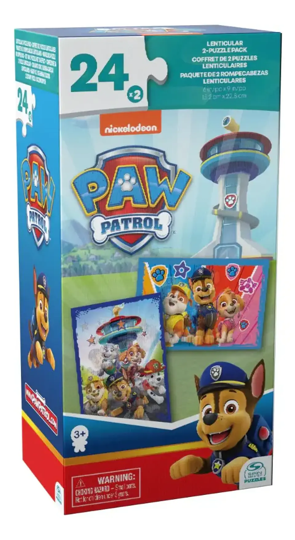 Paw Patrol Set 2 Rompecabezas Lenticulares De 24 Piezas 1