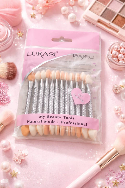 set de 12 aplicadores de sombras 