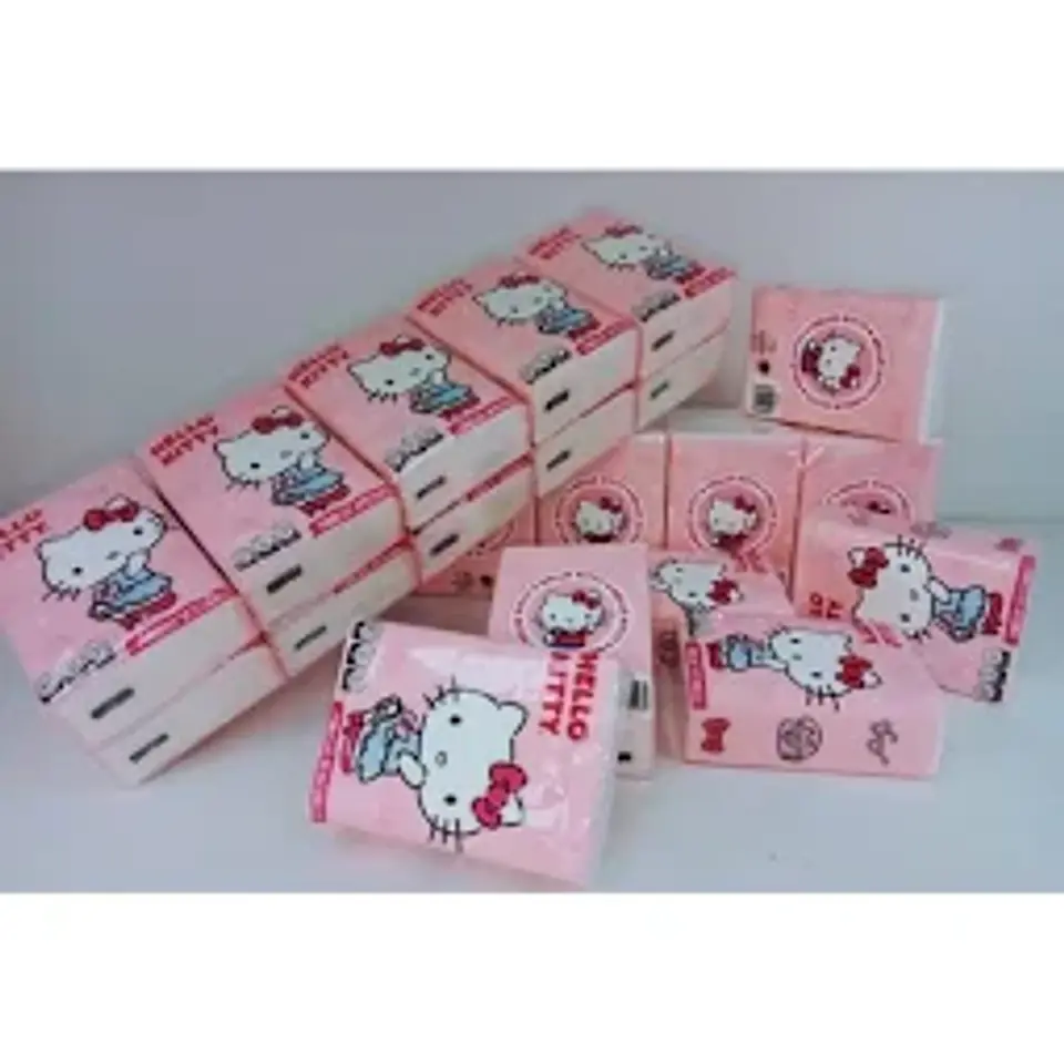 pañuelos desechables kuromi, hello kitty 1