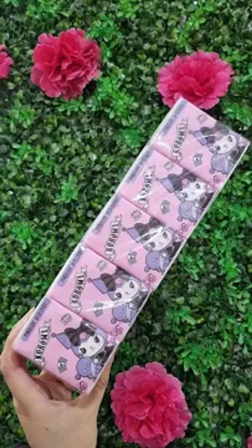 pañuelos desechables kuromi, hello kitty 2