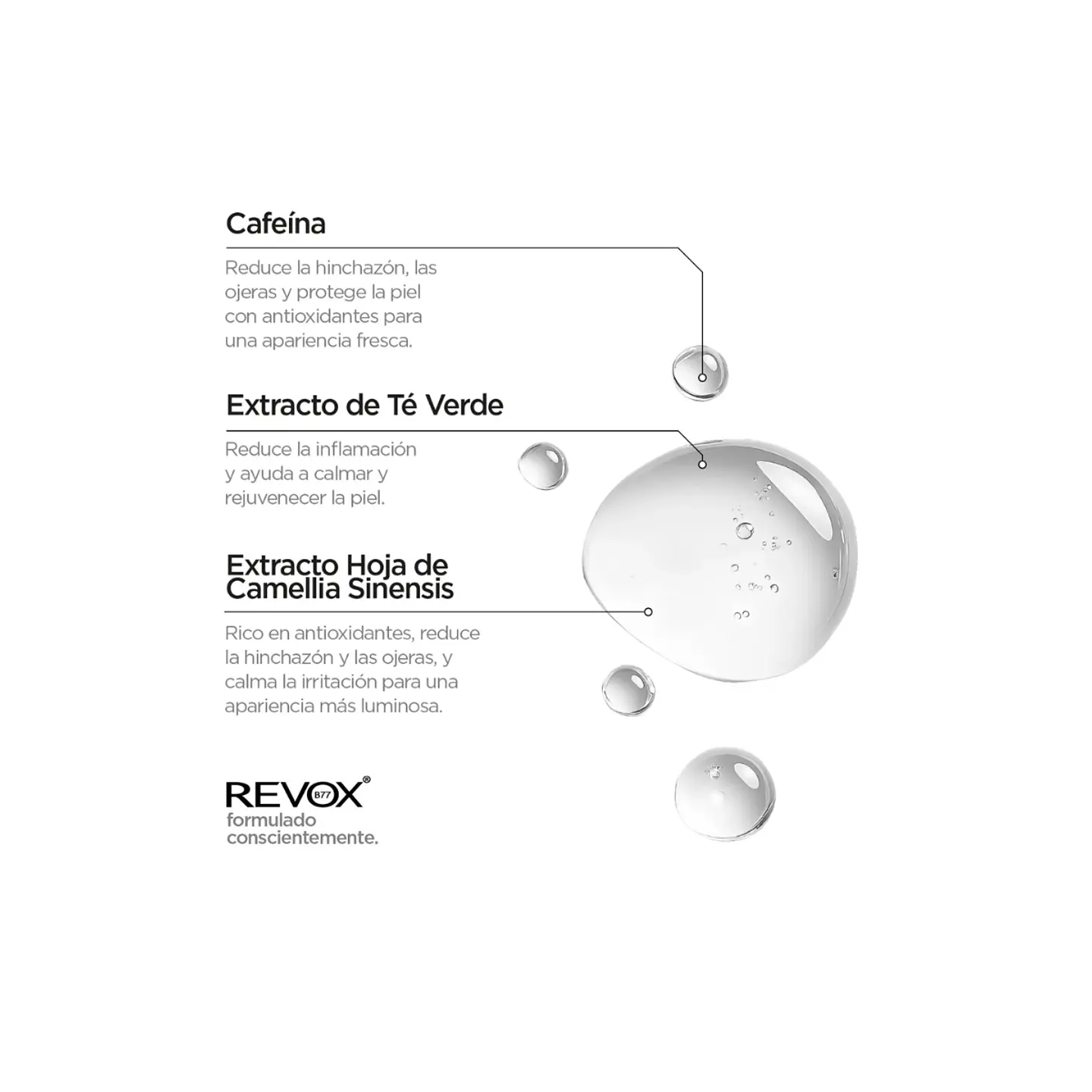 Revox Cafeína 5% Sérum Contorno de Ojos - Just Caffeine 5% 30 Ml  3