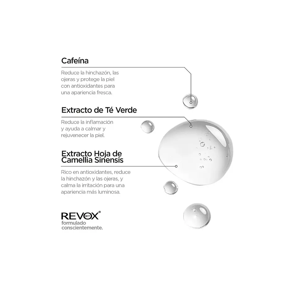 Revox Cafeína 5% Sérum Contorno de Ojos - Just Caffeine 5% 30 Ml  3