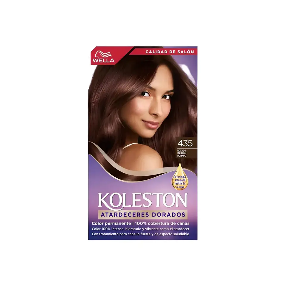 Pack 3 Tintura Wella Koleston Tono 435 1