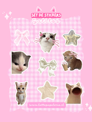 Set de Stickers Gatitos