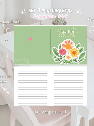 Set 3 Mini Libretas Formato PDF