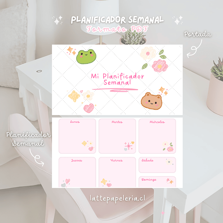 Planificador Semanal Horizontal PDF 1