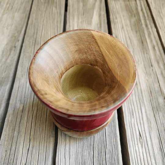 Mate de Lapacho Robusto - Diseño Bicolor Sin Virola