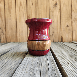 Mate de Lapacho Robusto - Diseño Bicolor Sin Virola