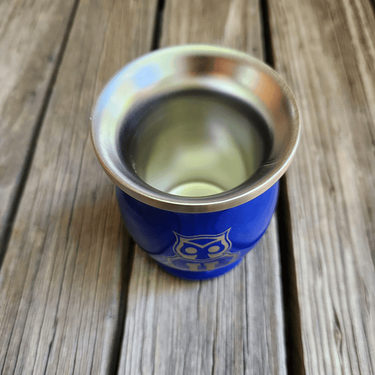 Mate Acero Universidad de Chile + Bombilla (200ml)