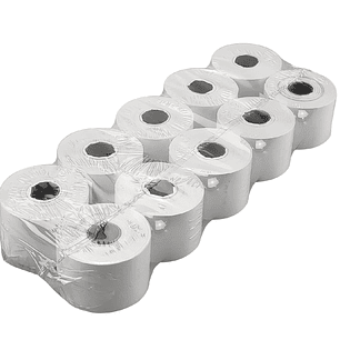 Rolos papel Térmico 57X70X11 Para centrais de pagamentos 10 unid.