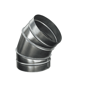 Curvas rígidas em aço galvanizado para sistemas de extração.