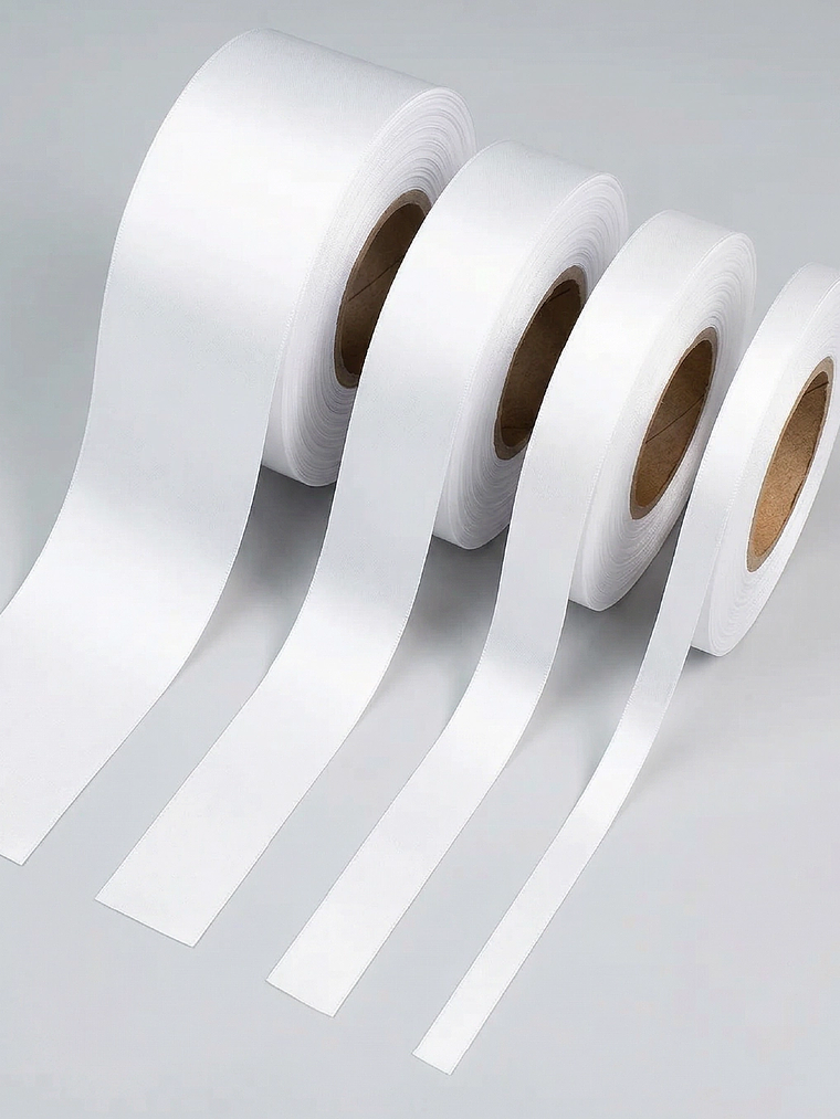 Rollo Satín fino doble orillo x 200mts 1