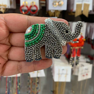 Prendedor Elefante cristal