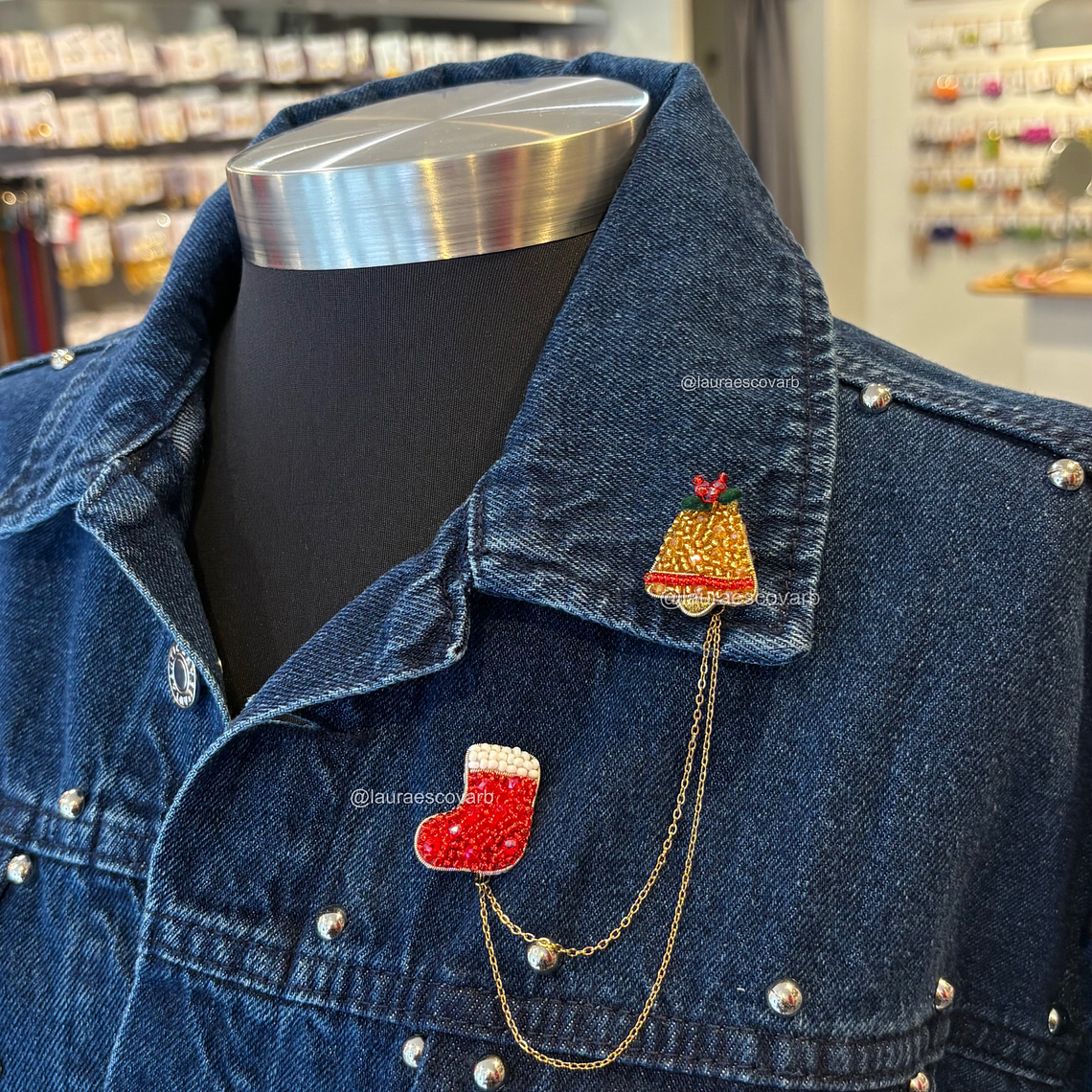 Dúo mini prendedores Navidad 5