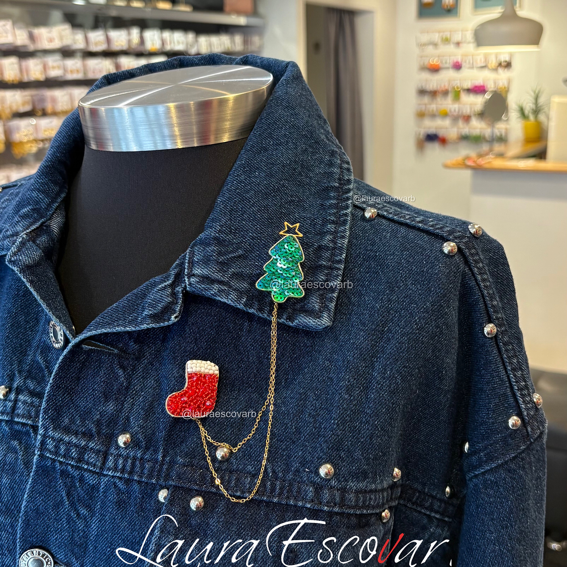 Caja colección dúo mini prendedores navideños  3