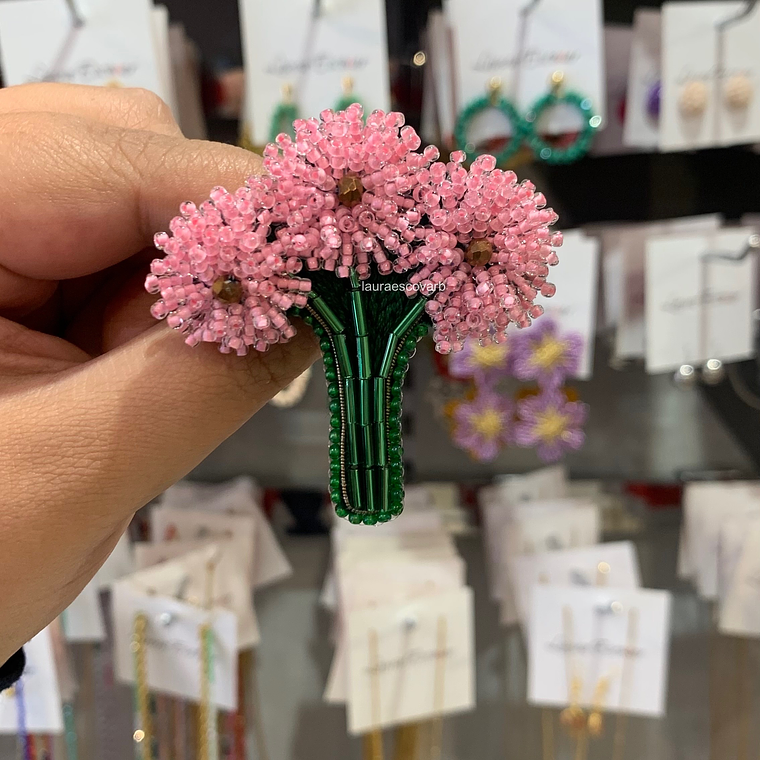 Prendedor Ramo 3 flores 4