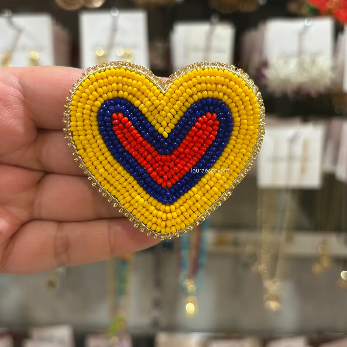 Prendedor Corazón Colombia 1