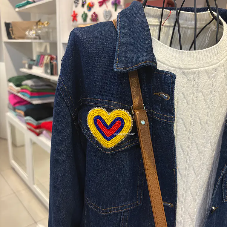 Prendedor Corazón Colombia 2