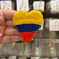 Prendedor Corazón Colombia alargado - Miniatura 1