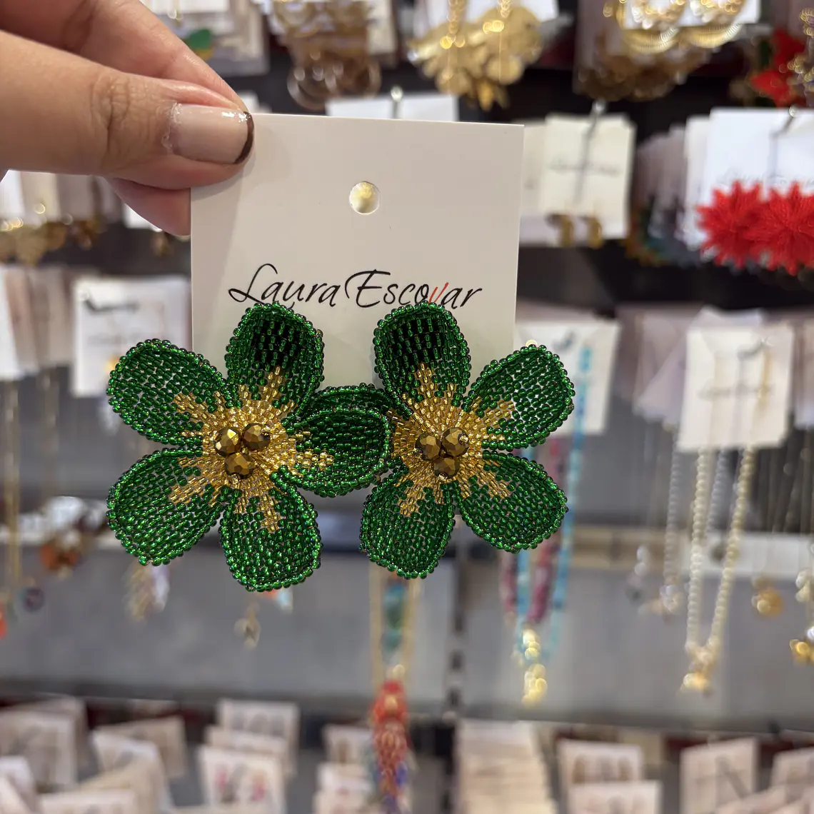 Arete mostacilla Maxi Flor 5