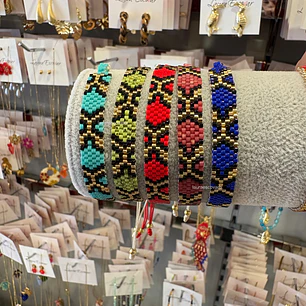 Pulsera Miyuki estampado culebra