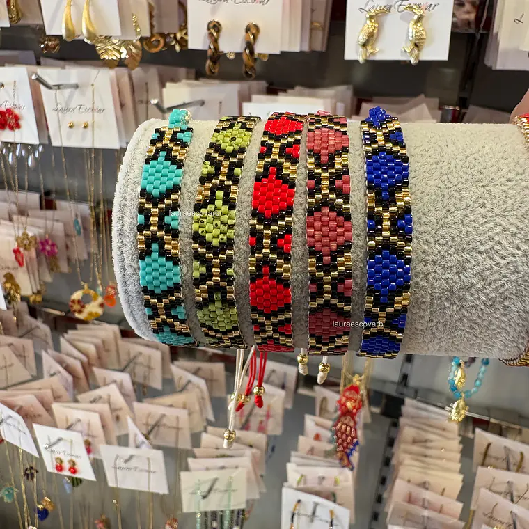 Pulsera Miyuki estampado culebra 1