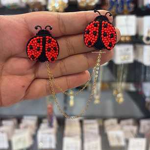 Prendedor Dúo mariquitas