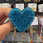Prendedor Corazón mostacilla - Miniatura 1