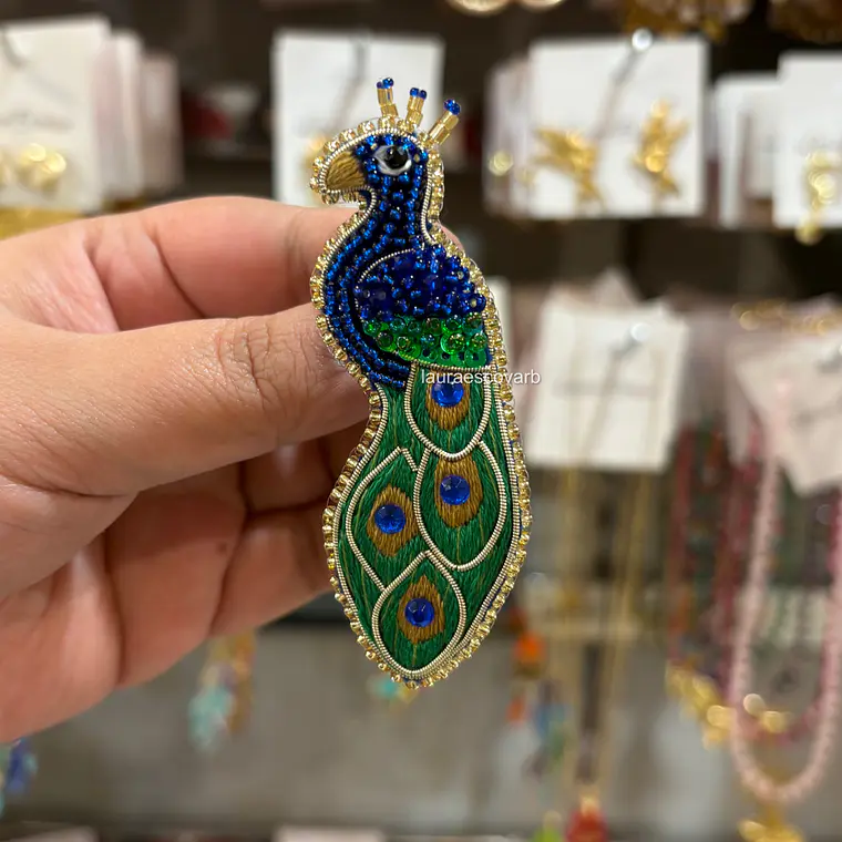Prendedor Pavo real 1