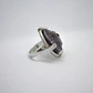 Drusa plana (anillo en plata) - Miniatura 1