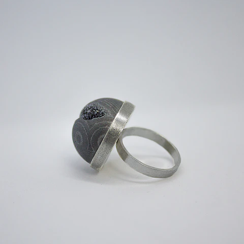 Drusa Planeta (anillo en plata)