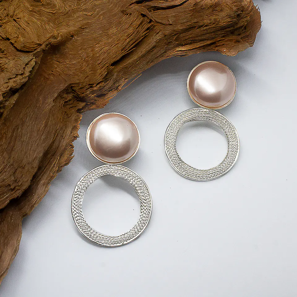 Perla japonesa (aretes en filigrana) 2