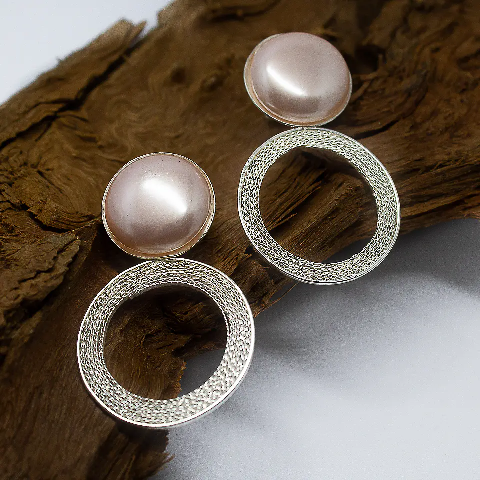 Perla japonesa (aretes en filigrana) 1