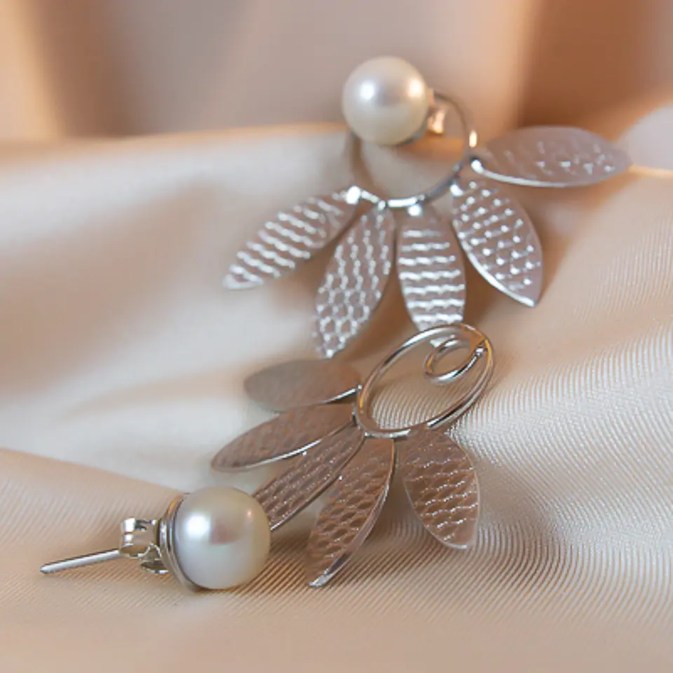 Perlado (aretes - Dos en Uno) 1