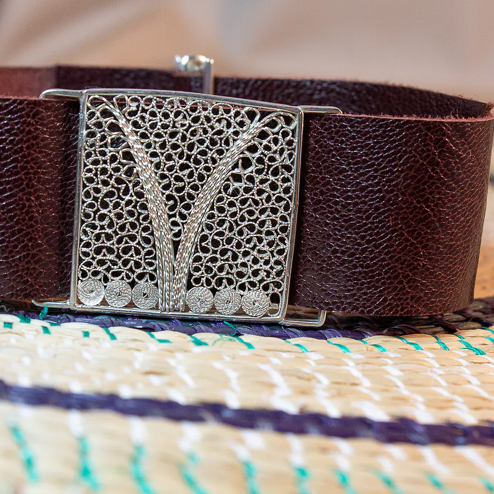 Cuero y Filigrana (pulsera) 3