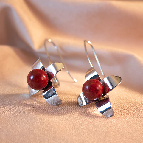 Campana Coral (aretes)