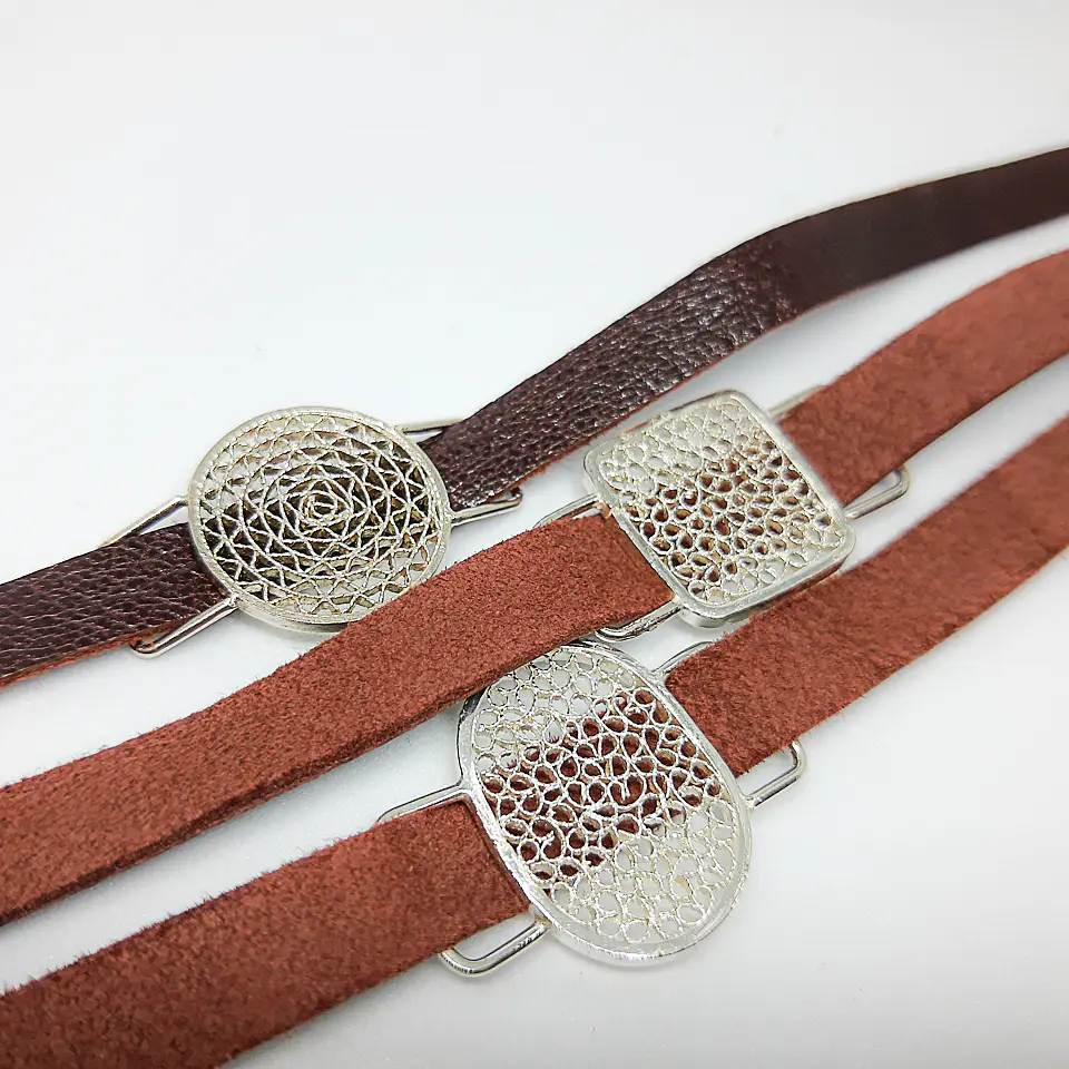 Cuero dos en uno (pulsera o Choker) 3