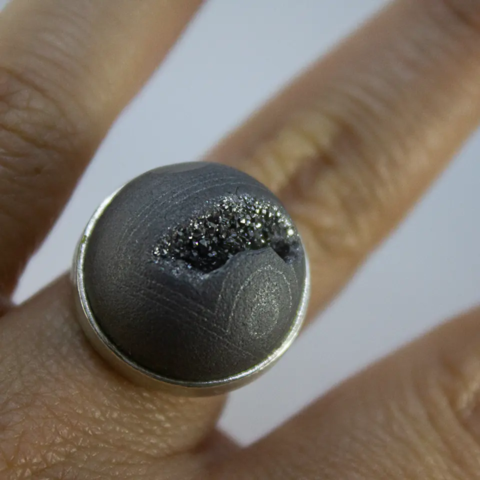 Drusa Planeta (anillo en plata) 3