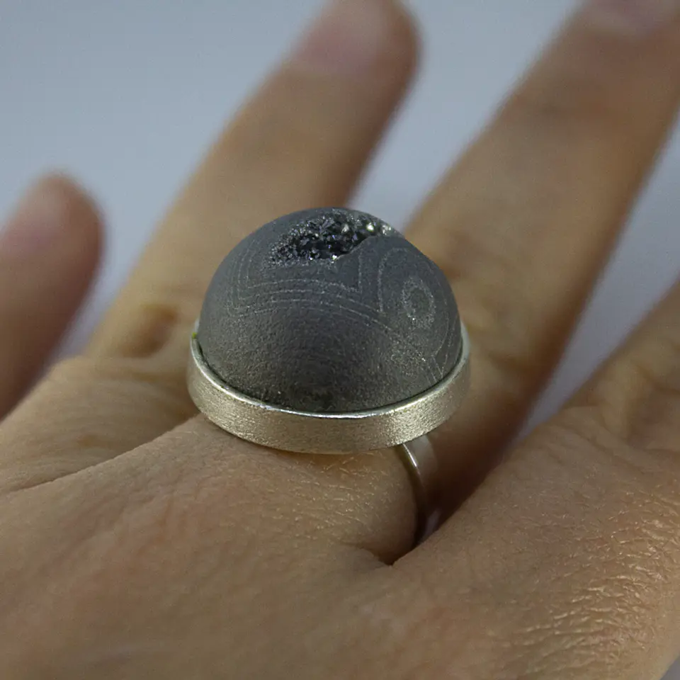 Drusa Planeta (anillo en plata) 4