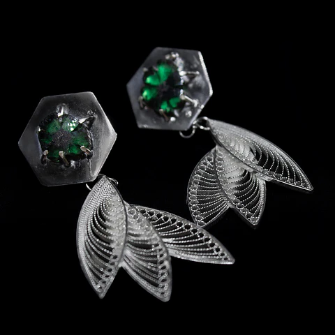 Iris Verde (Aretes)